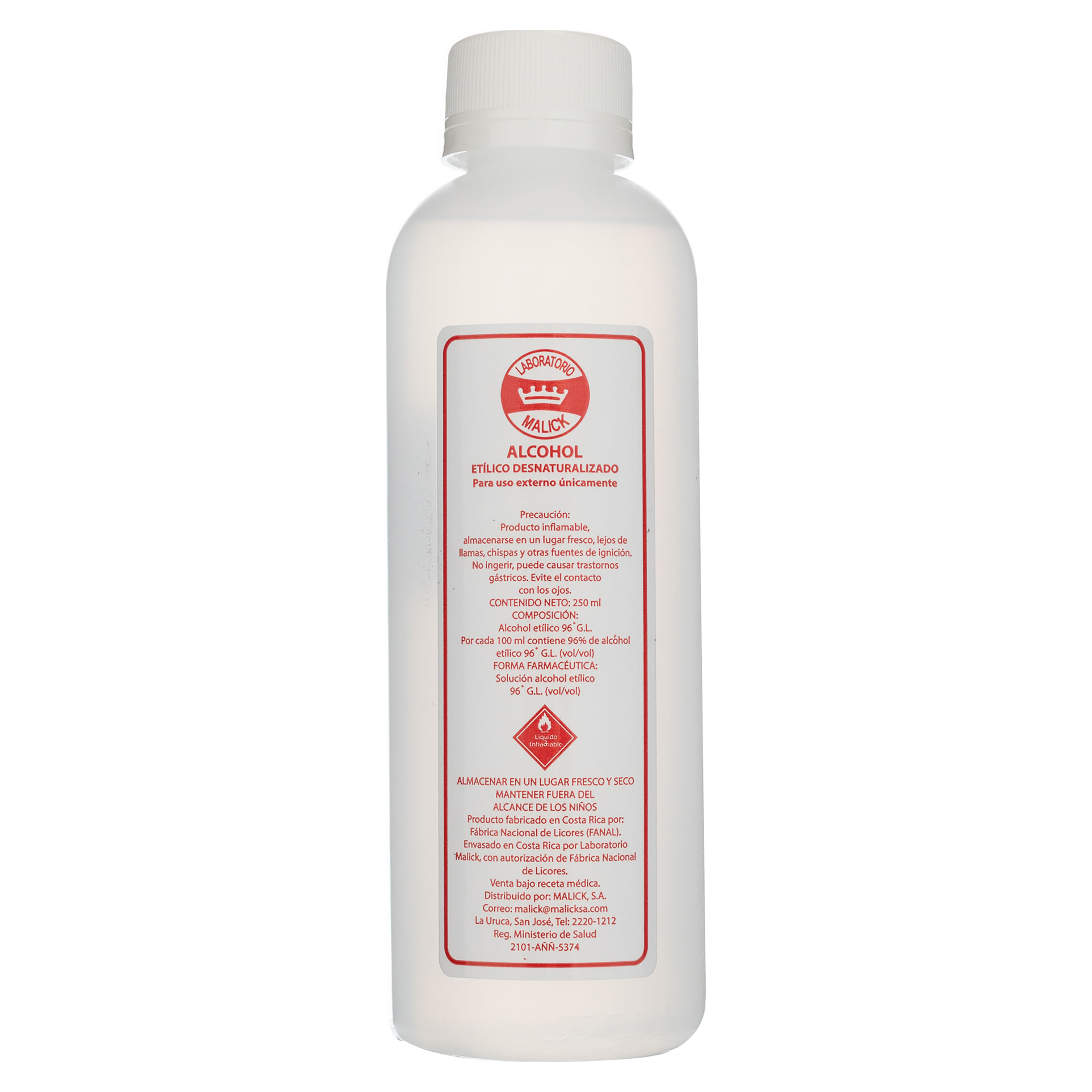 Alcohol Desnaturalizado 96% 250ml