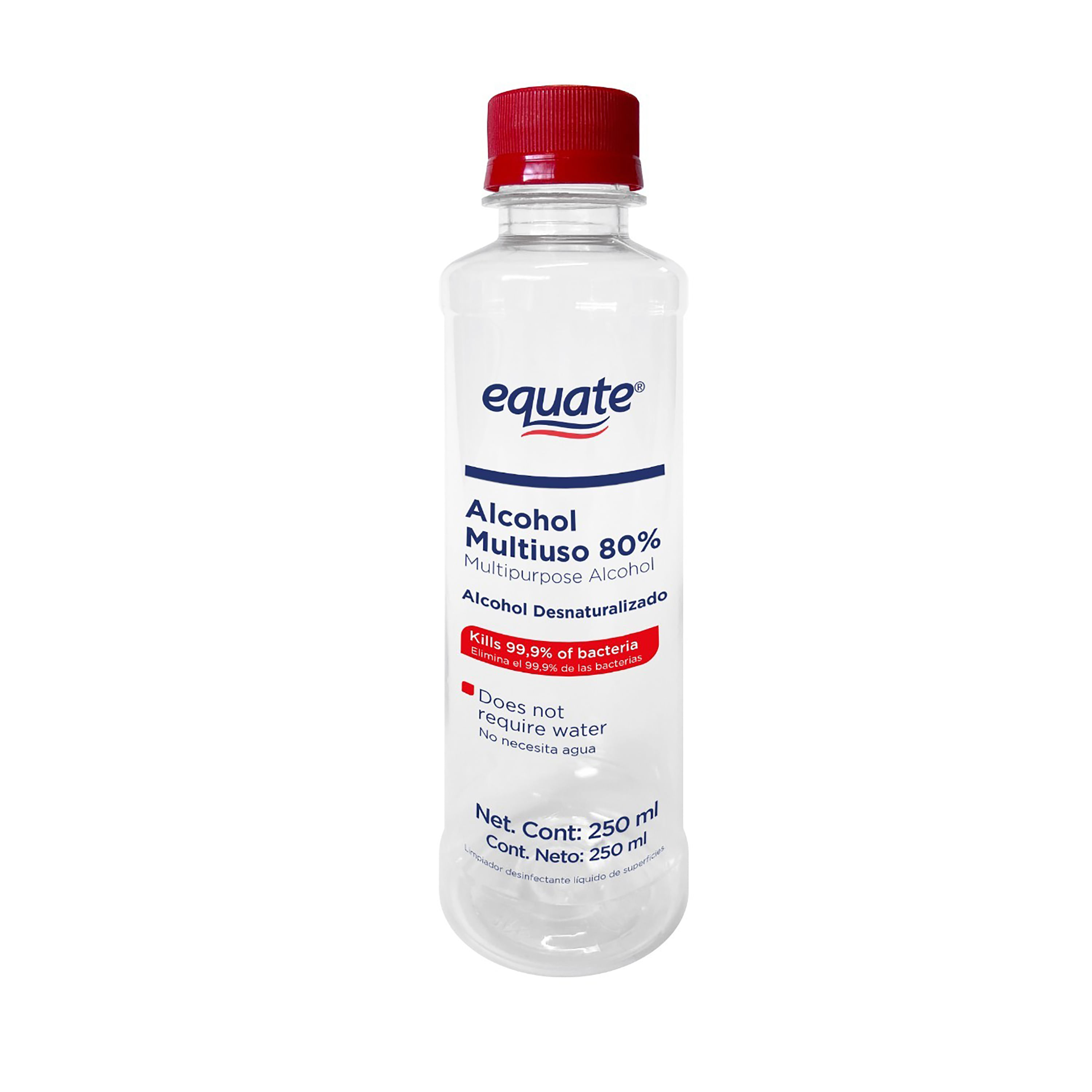 Alcohol Multiusos Equate al 80% - 250ml