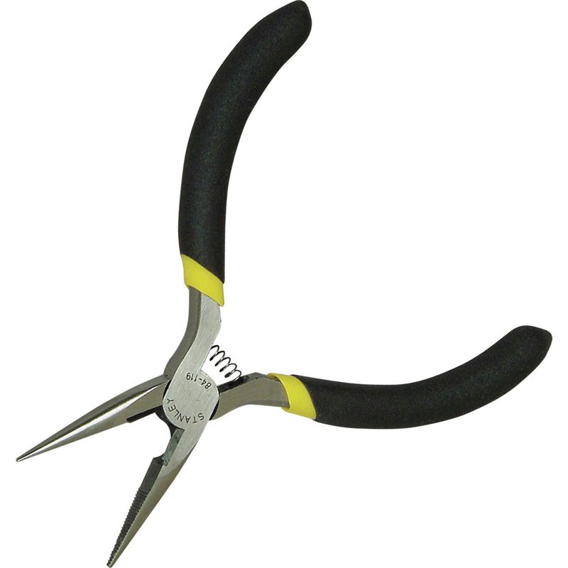 Alicate punta larga 12.7 cm (5") mango plástico Stanley