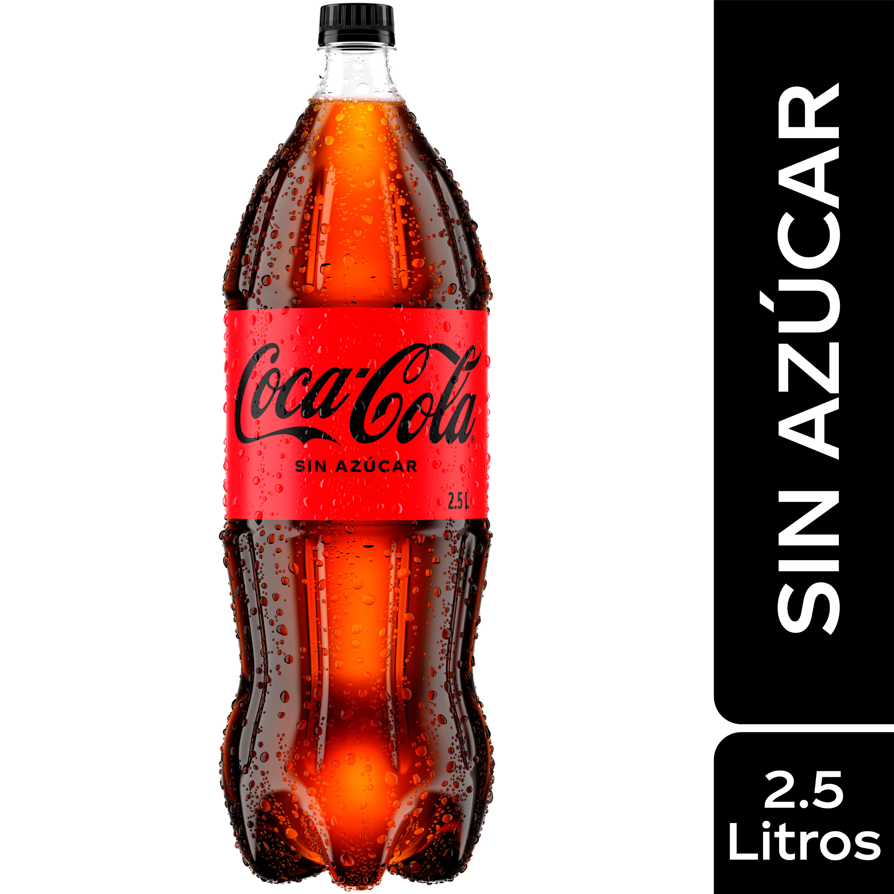 Bebida Gaseosa Coca Cola sin azúcar - 2.5 L
