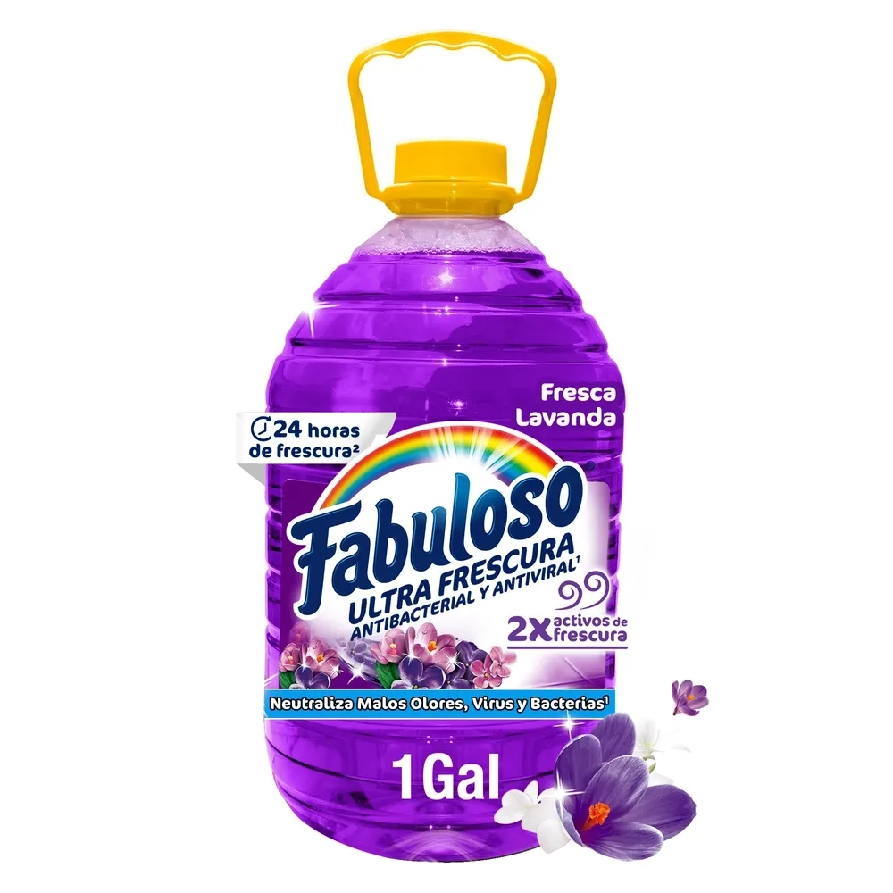 Desinfectante Multiusos Frescura Activa Antibacterial Lavanda - 1 gal