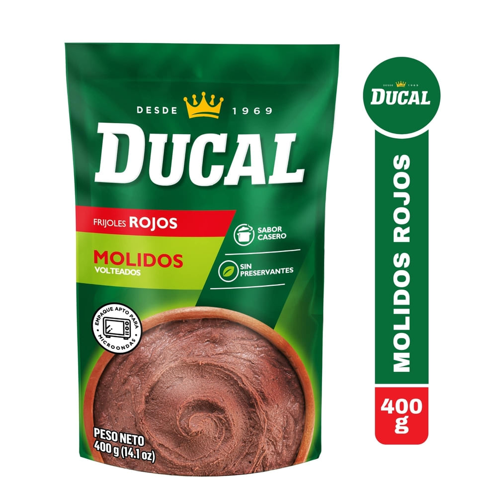 Frijoles volteados Ducal molido rojo 400 g