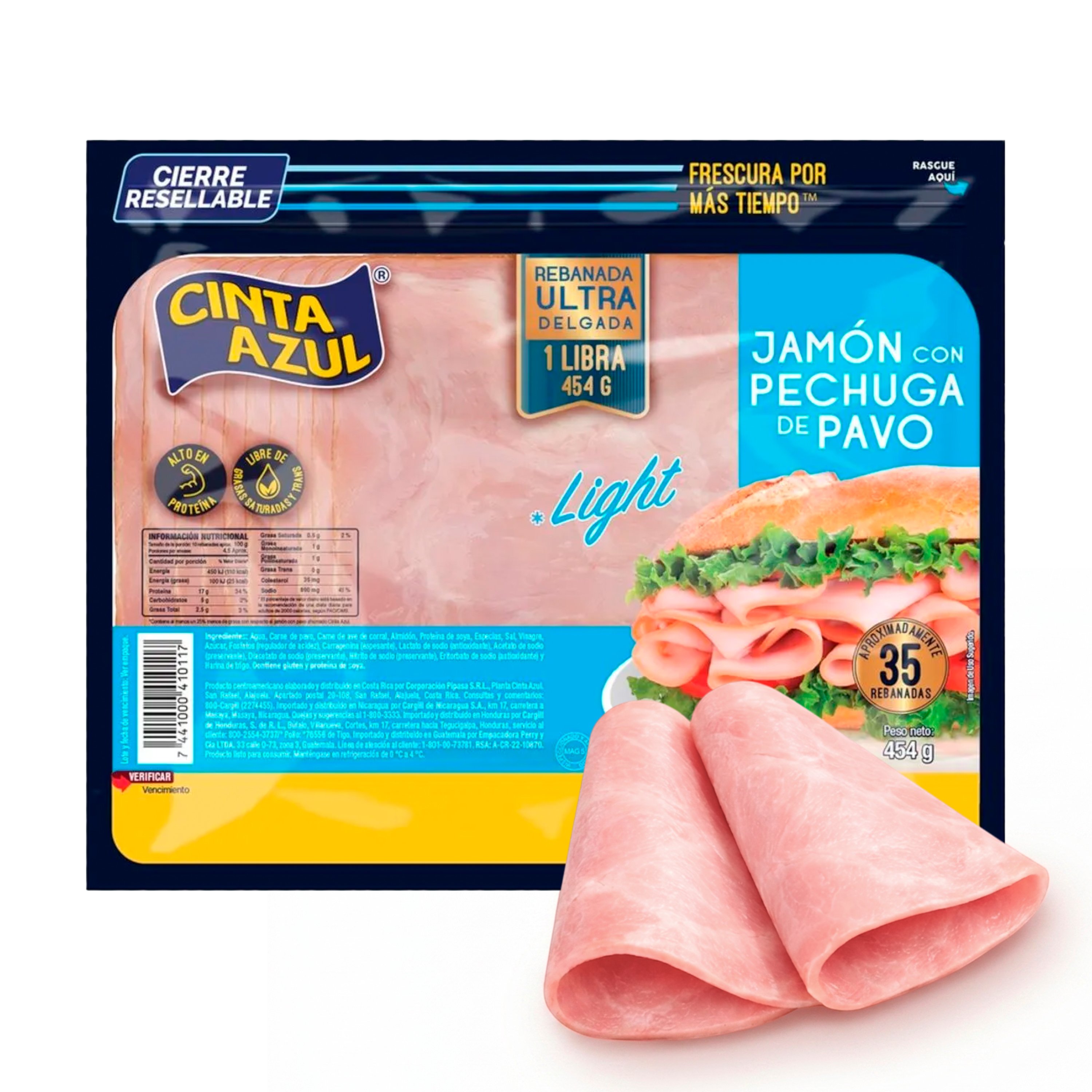 Jamon Pechuga de Pavo Light - 454 g