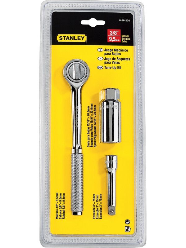 Juego de 3 sacabujías 9.5 mm (3/8") Stanley