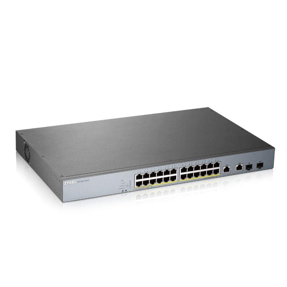 Switch Zyxel Nebula de 26 Puertos Gigabit Smart Managed PoE+