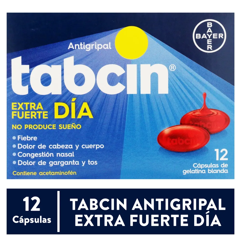 Tabcin día caja 12 cápsulas