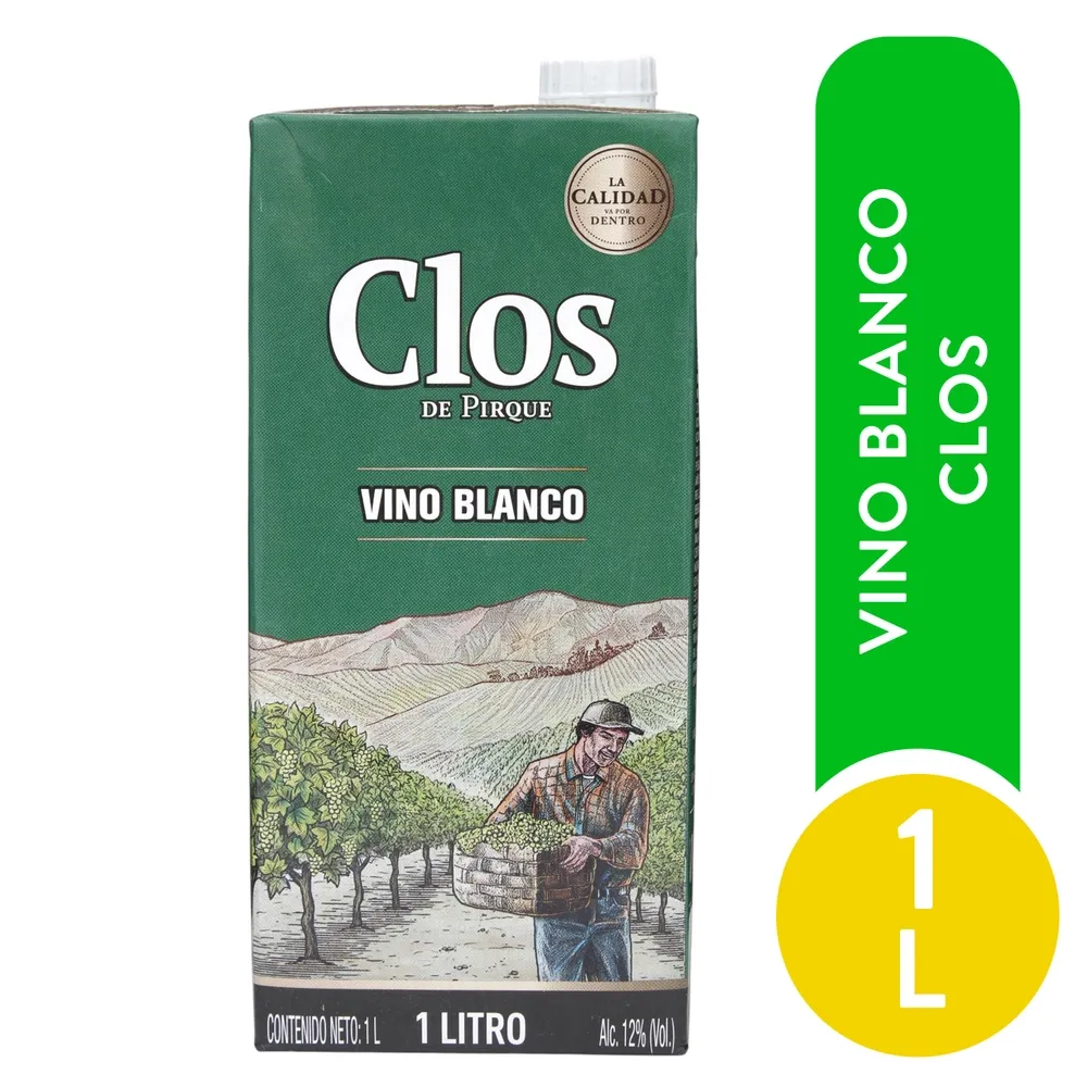 Vino Clos De Pirque Blanco 1000ml